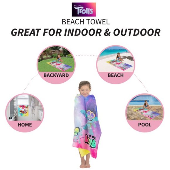 Cotton Kids Beach Towel Varios 28"W x 58"L New   - New With Tag - Picture 7 of 7